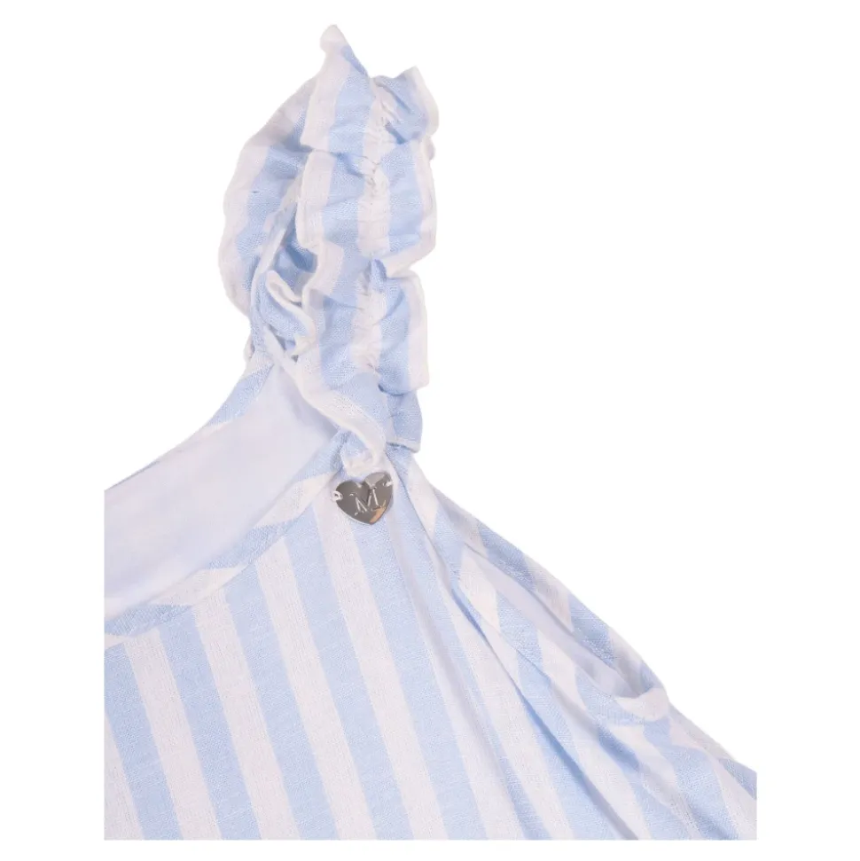 Abito Righe Riga Lino Vis