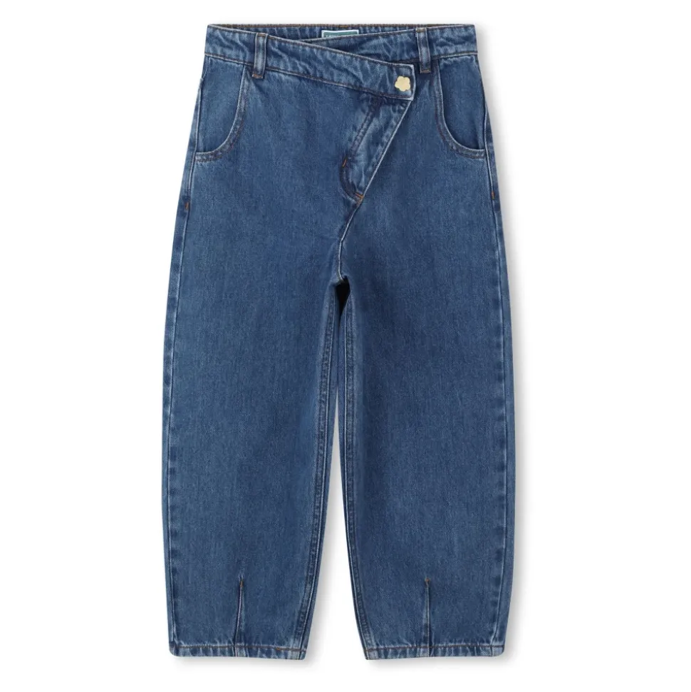 Asymmetrical Denim Pants