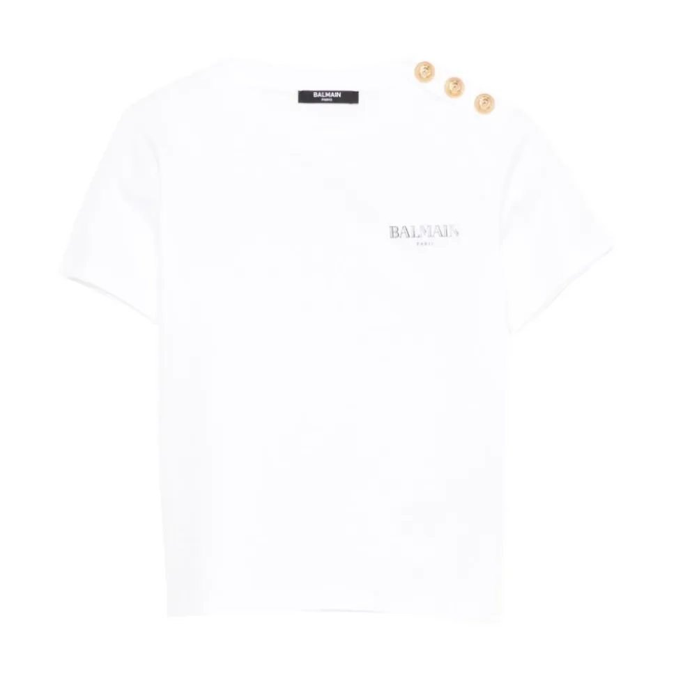Balmain T-shirty i polo Biały