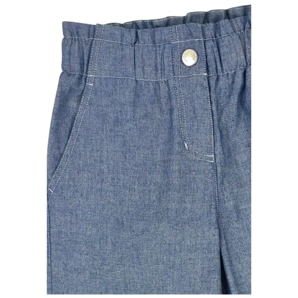Bawełniane spodnie chambray