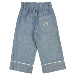 Bawełniane spodnie chambray