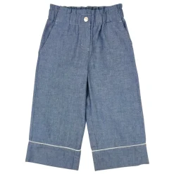Bawełniane spodnie chambray