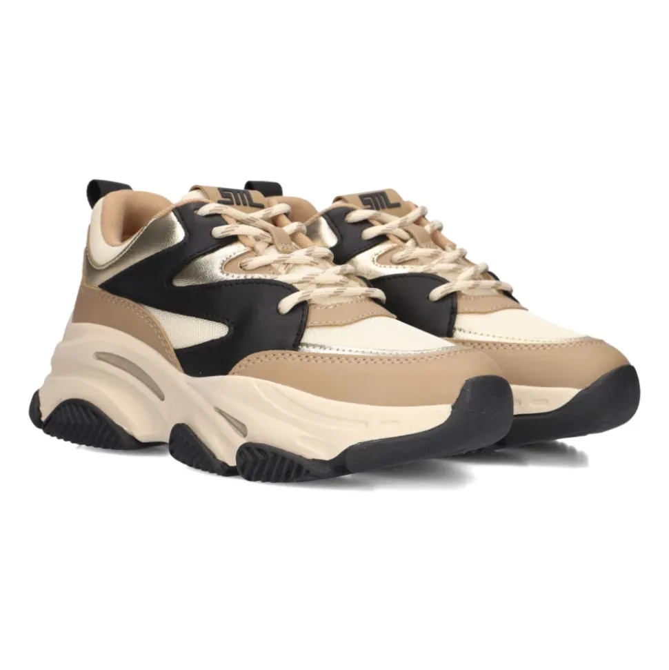 Beżowe Niskie Dziewczęce Sneakersy Jprogressive