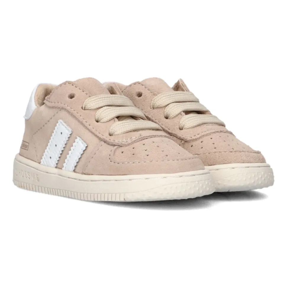 Beżowe Skórzane Sneakersy dla Dzieci