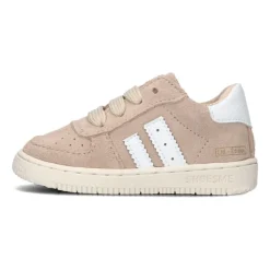 Beżowe Skórzane Sneakersy dla Dzieci