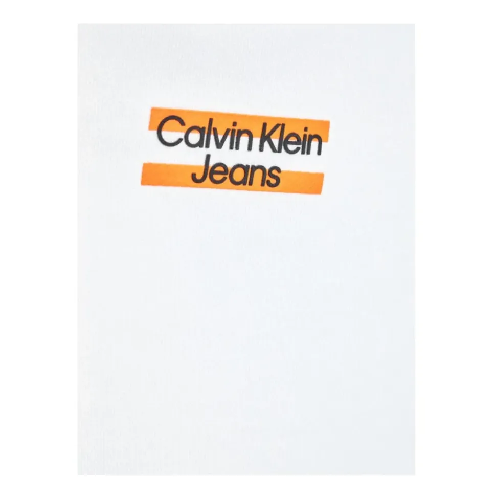 Biała bluza dresowa Mini Block Calvin Klein