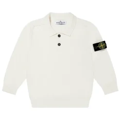 Biała dzianinowa koszulka polo