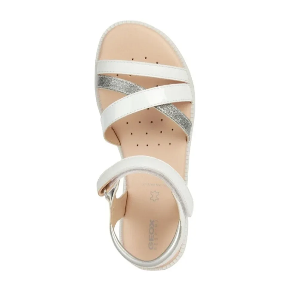 Białe Sandały Dziewczęce Karly