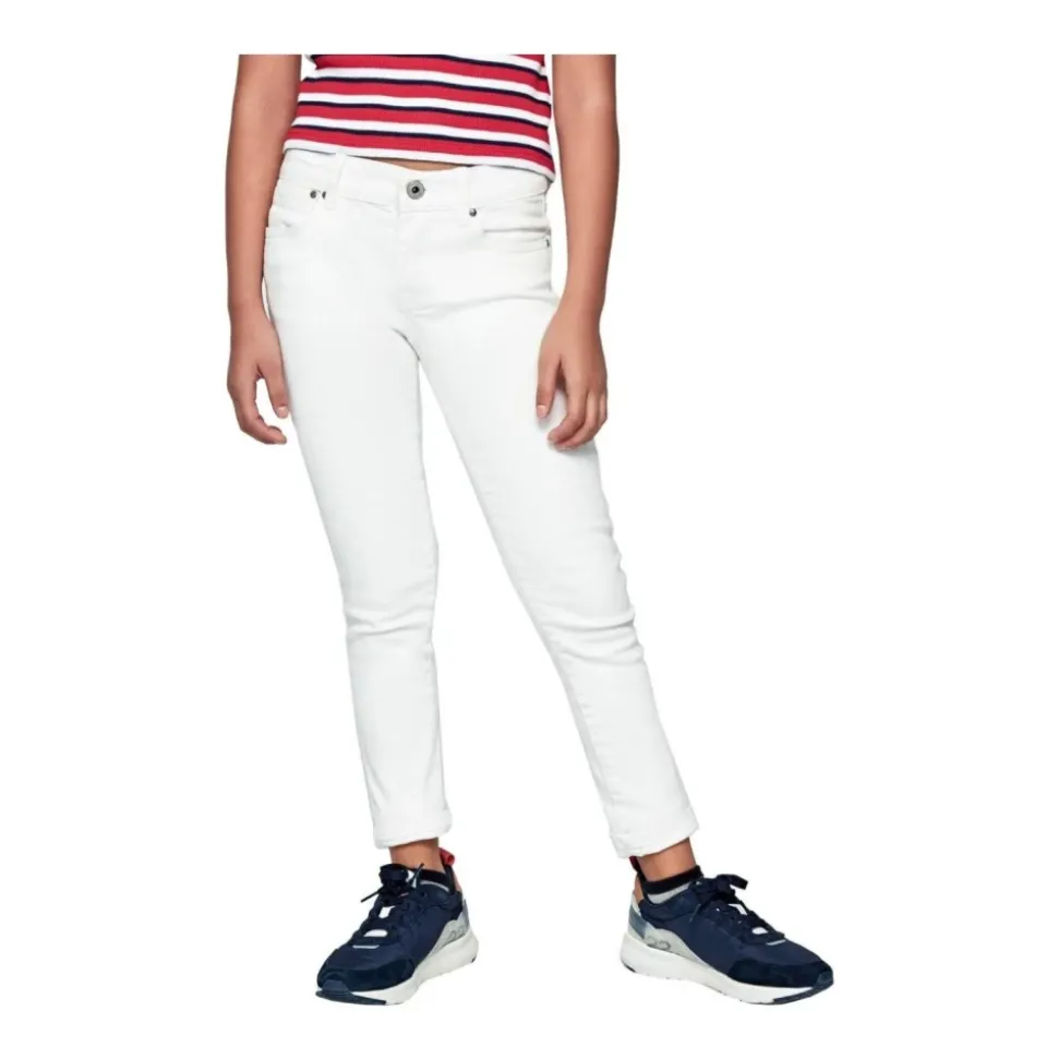 Białe Skinny Pixlette Jeans
