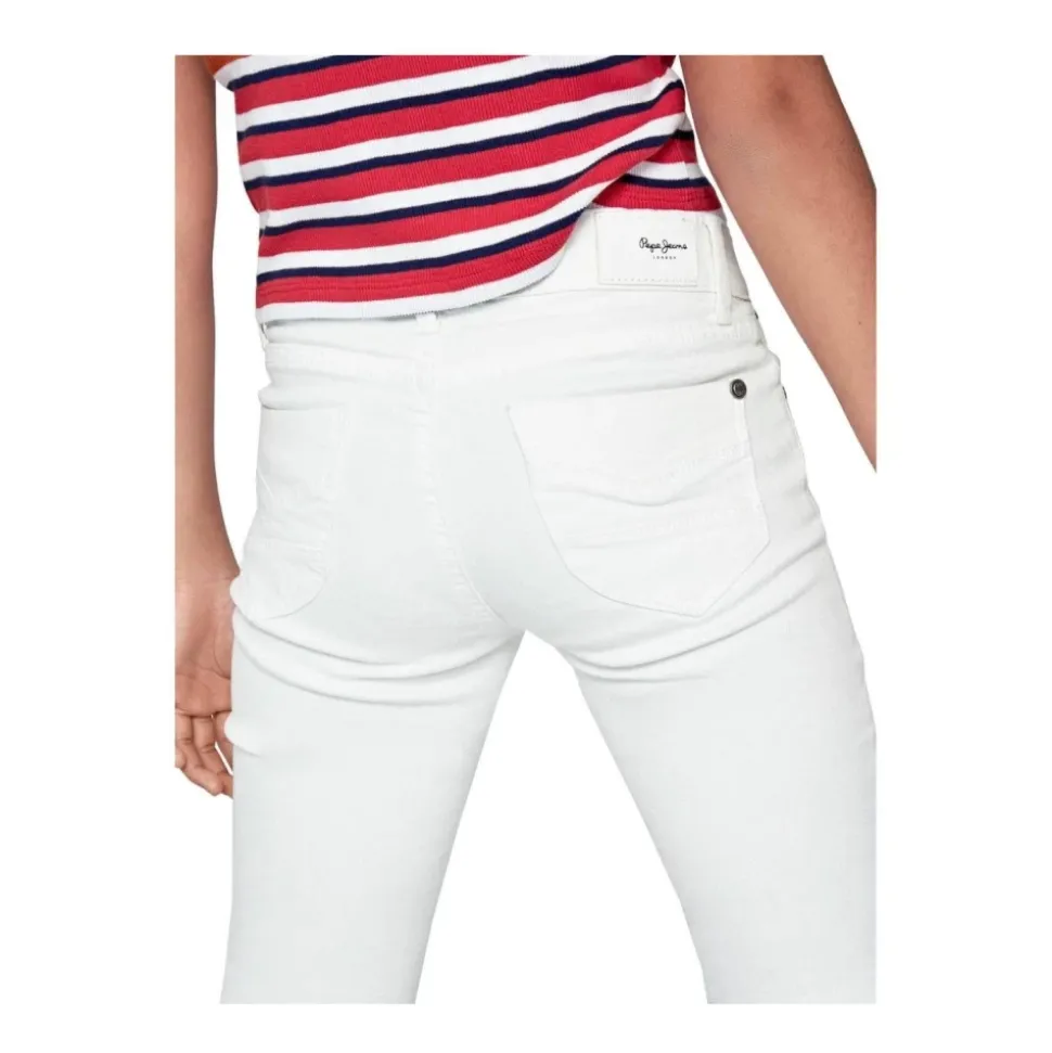 Białe Skinny Pixlette Jeans