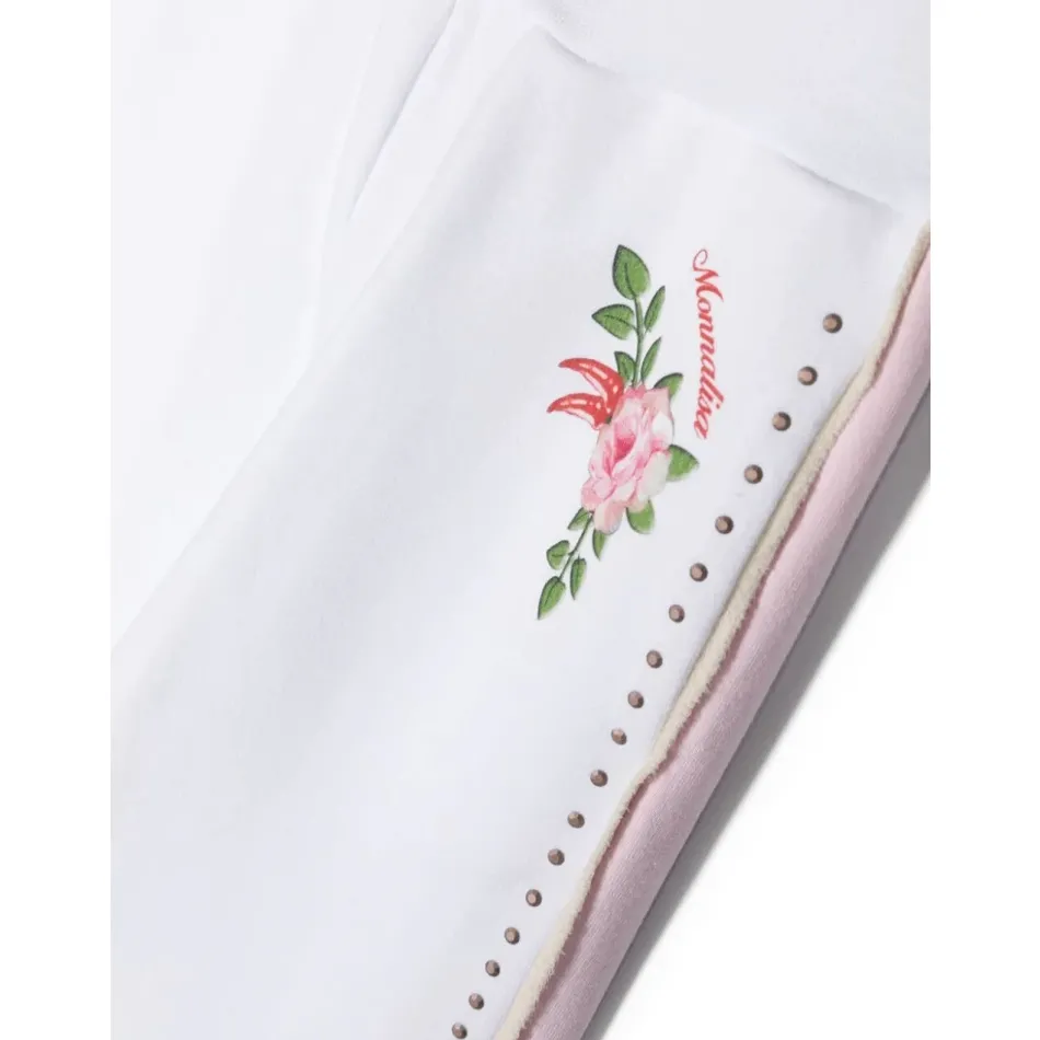 Bianco Rosa Jogger Spodnie
