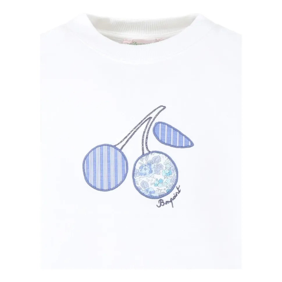 Biały T-shirty i Polos z Haftowanym Logo