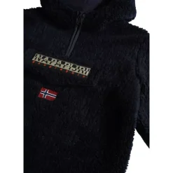 Bluza polarowa z kapturem zapinana na pół zamek
