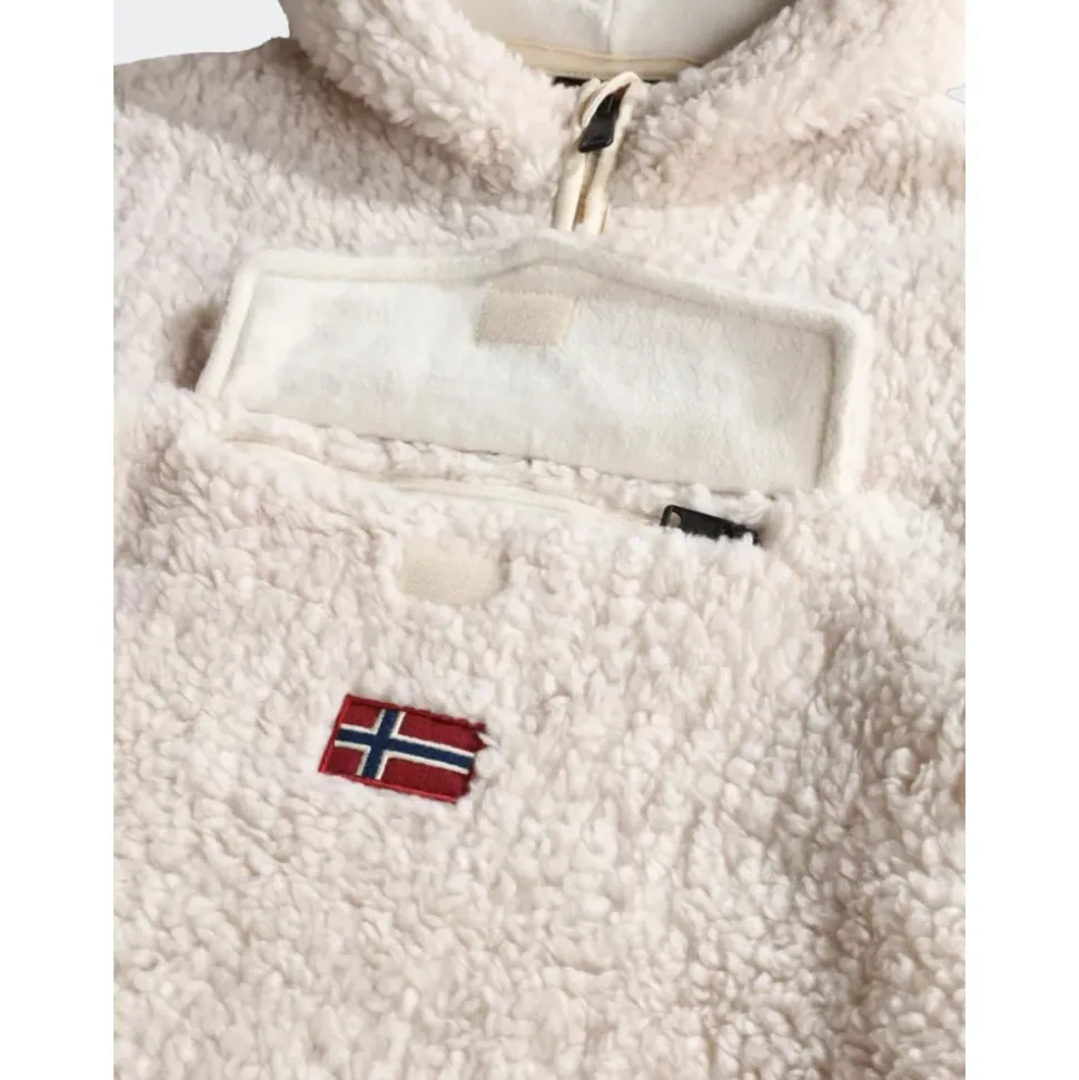 Bluza z Kapturem Zapinana na Pół Zamek
