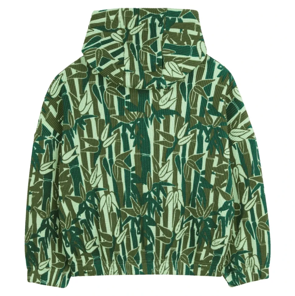 Bluza z kapturem z nadrukiem bambusa