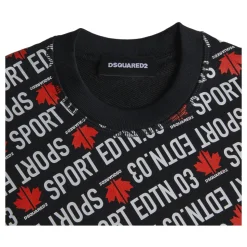 Bluza z Nadrukiem Logo na Całej Powierzchni