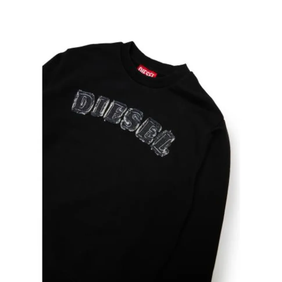 Bluza z okrągłym dekoltem i logo