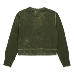 Bluza z okrągłym dekoltem z efektem marmurkowania