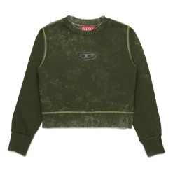 Bluza z okrągłym dekoltem z efektem marmurkowania