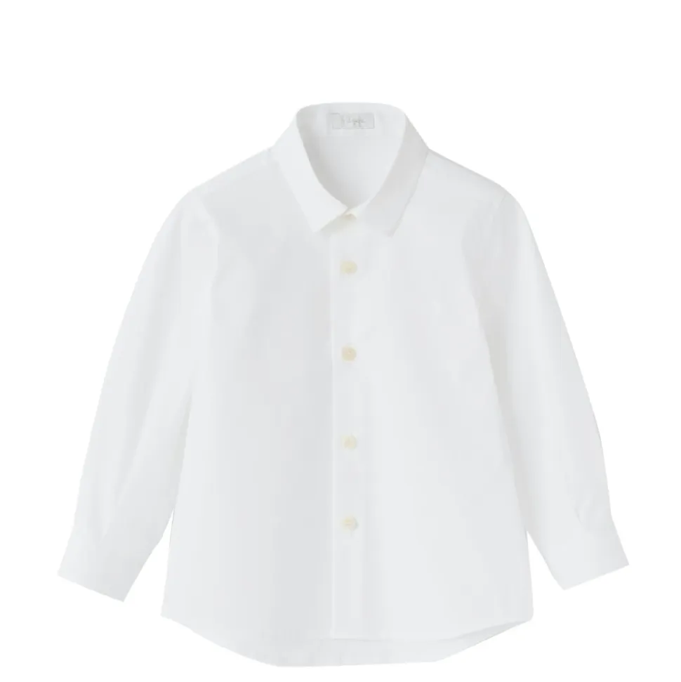 Camicia bianca in cotone stretch