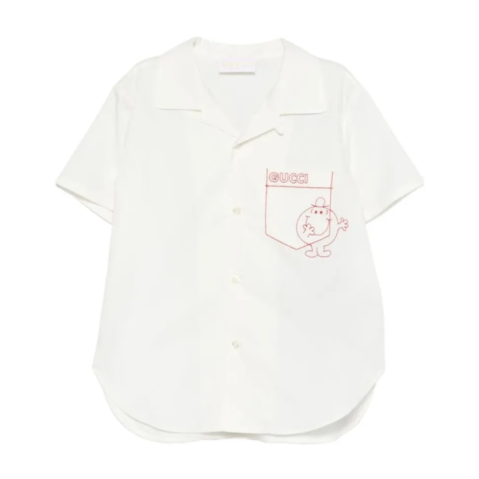 Camicia con bottoni e colletto mezza manica