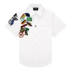 Camicia con stampa Maniche corte Taschino