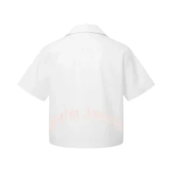 Camicia Crop con Logo
