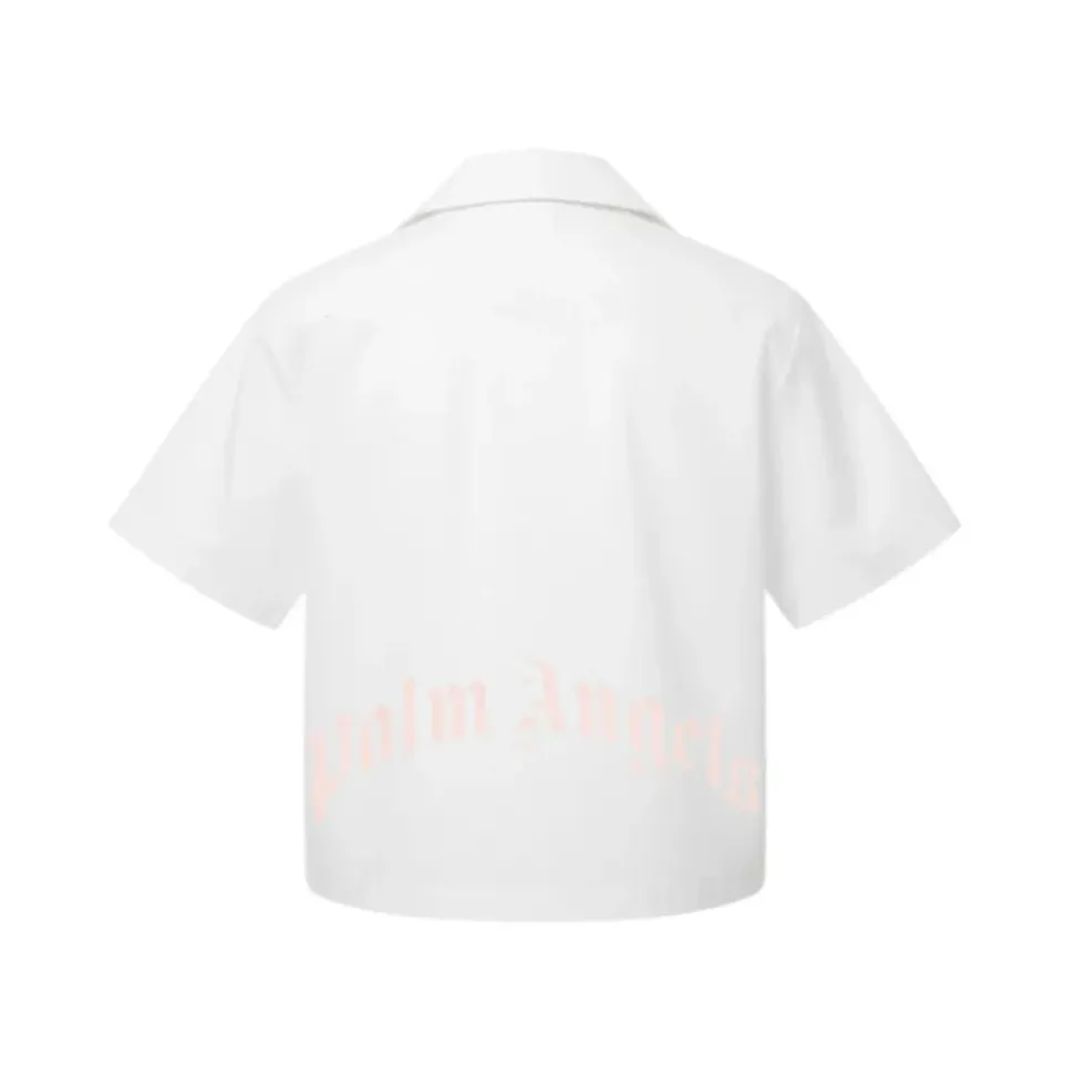 Camicia Crop con Logo