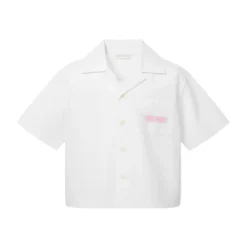 Camicia Crop con Logo