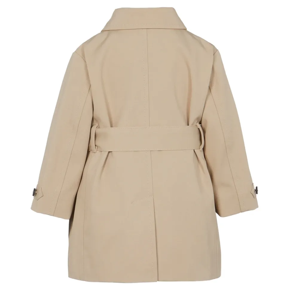 Cappotto doppiopetto in gabardina di cotone