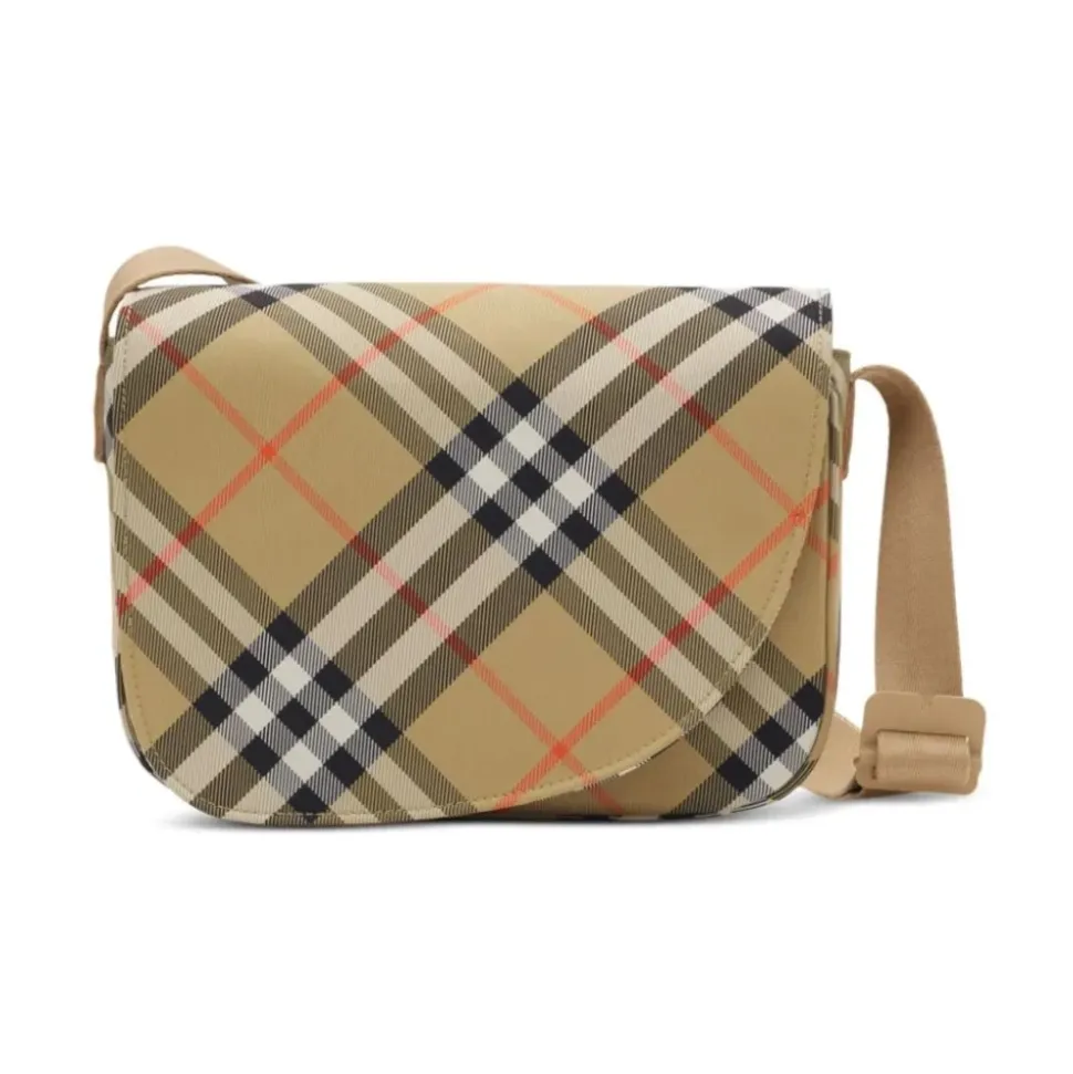 Check Messenger Bag