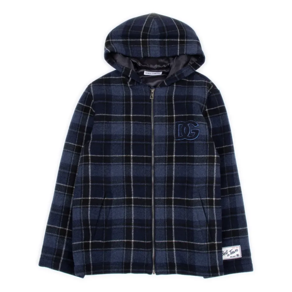 Check Wool Coat