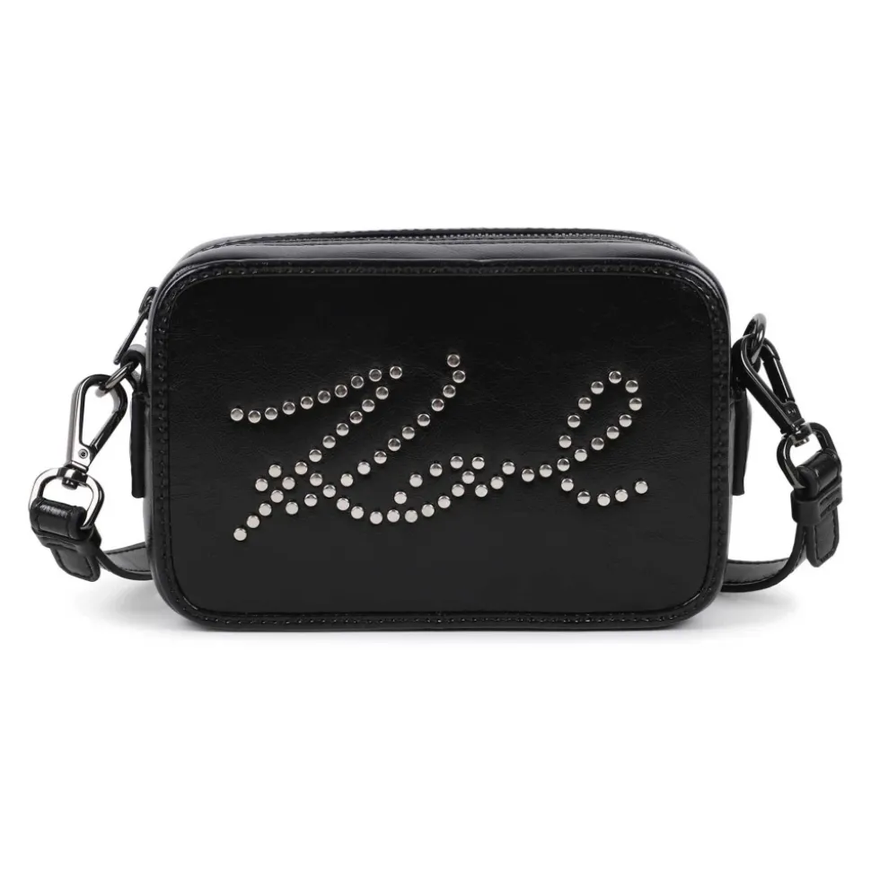 Crinkled Faux-Leather Handbag