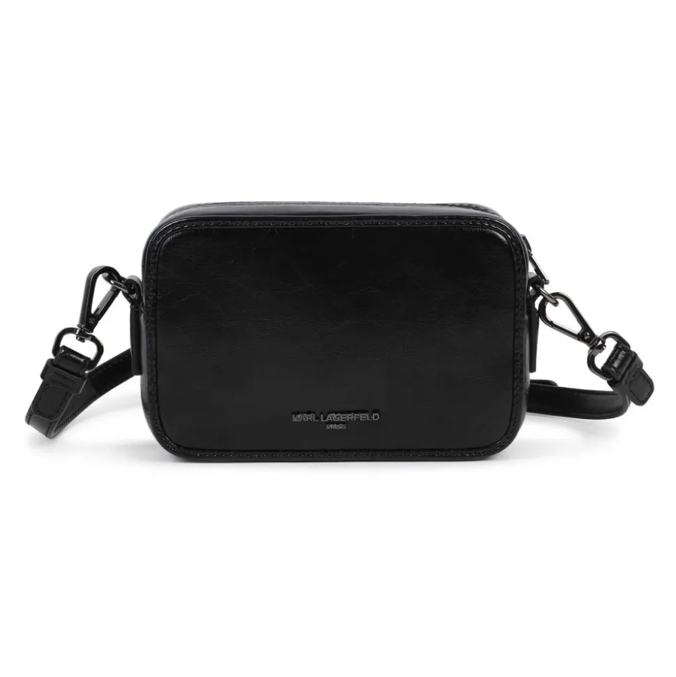 Crinkled Faux-Leather Handbag