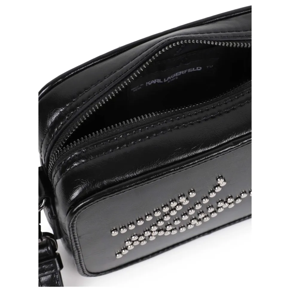 Crinkled Faux-Leather Handbag