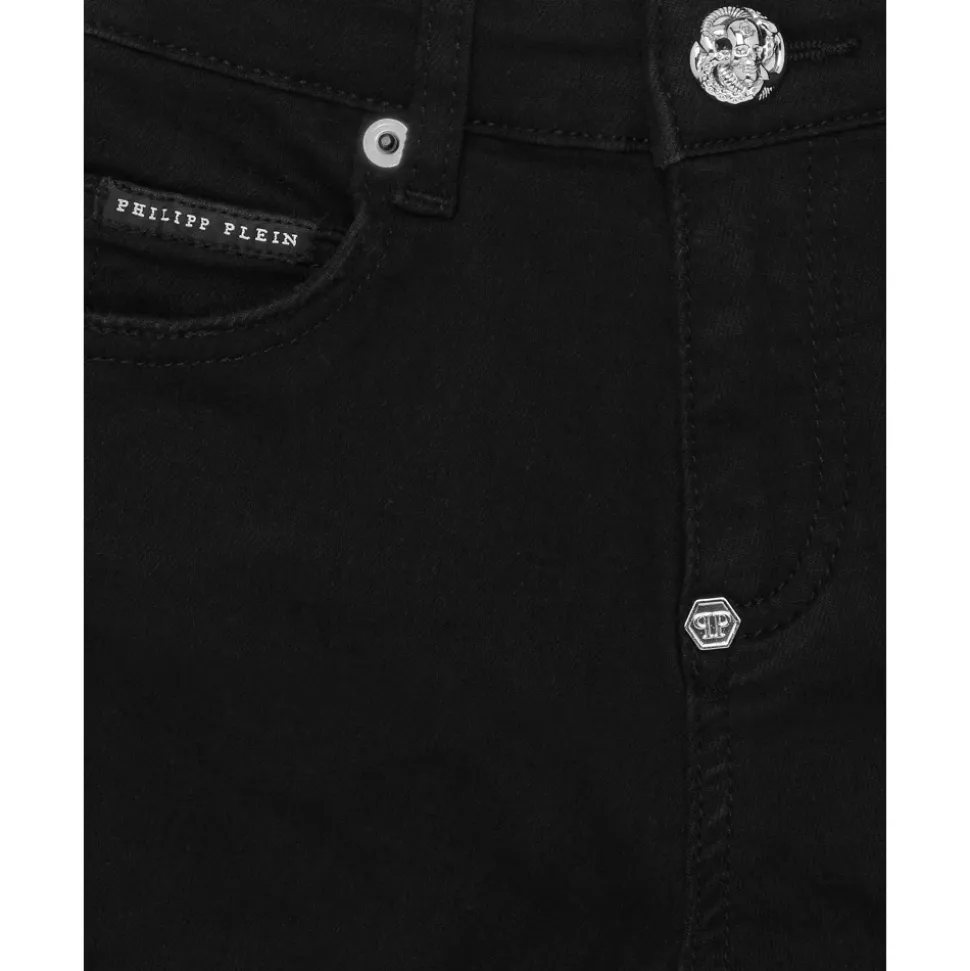 Cuff Denim Shorts