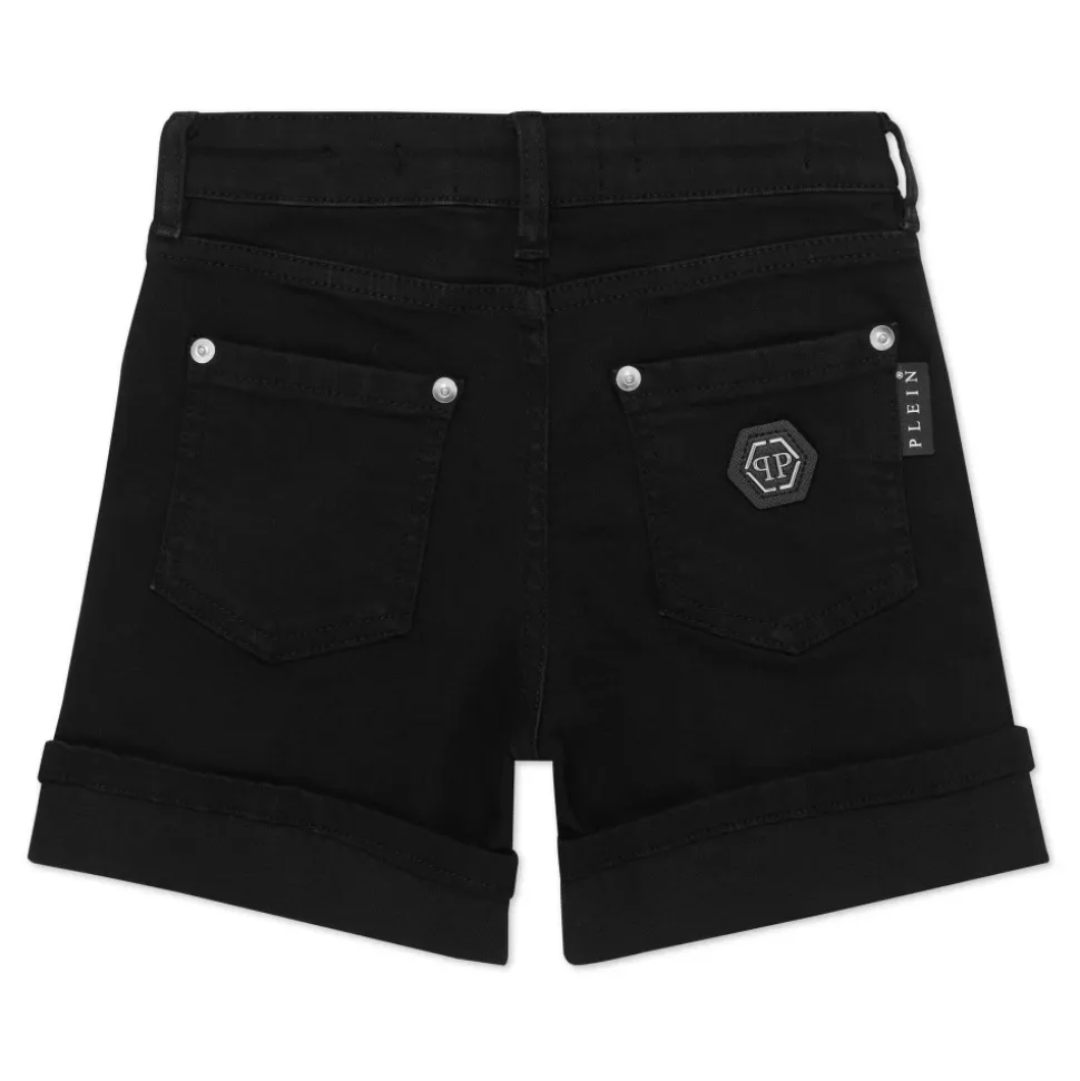 Cuff Denim Shorts