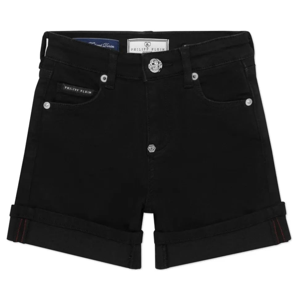 Cuff Denim Shorts