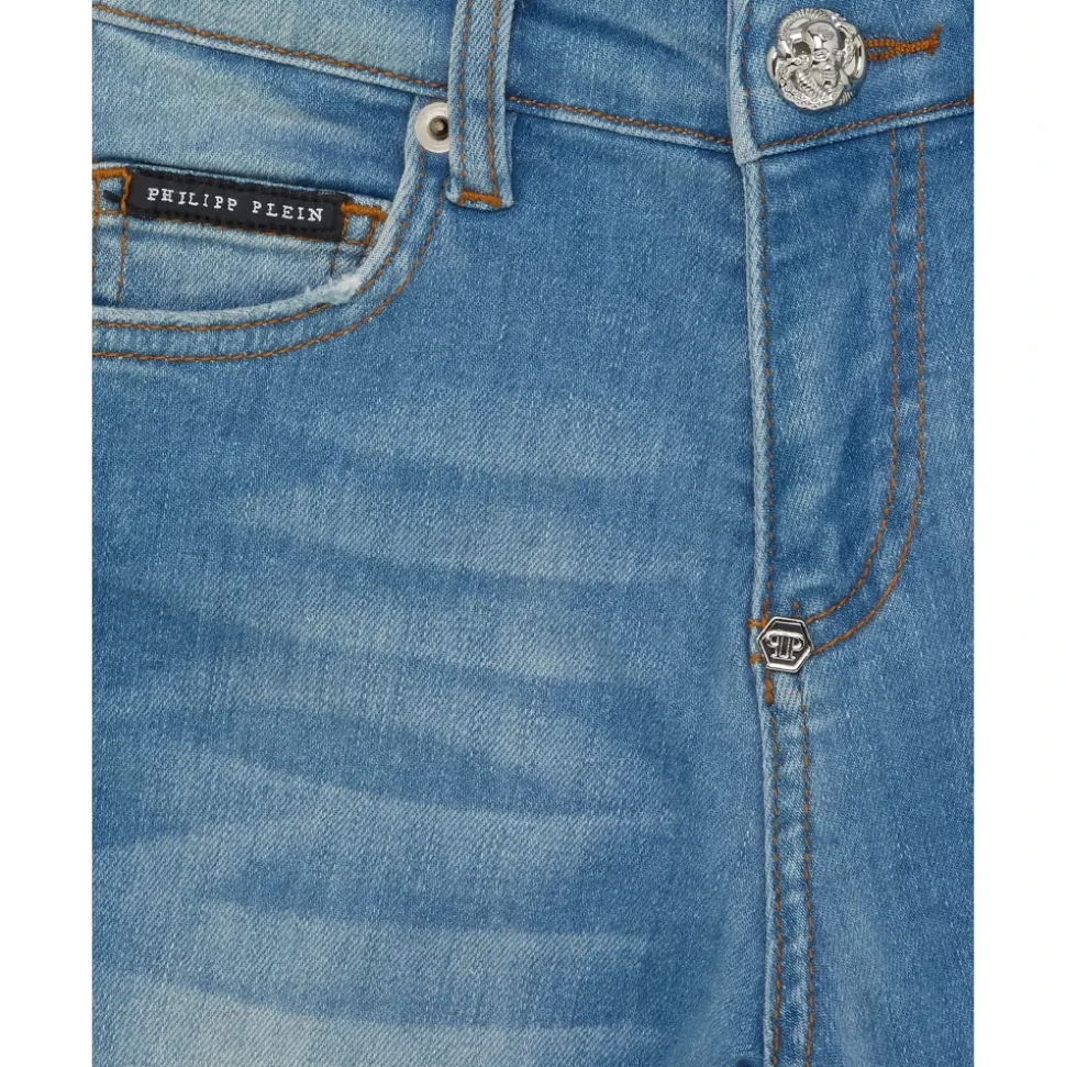 Cuff Denim Shorts