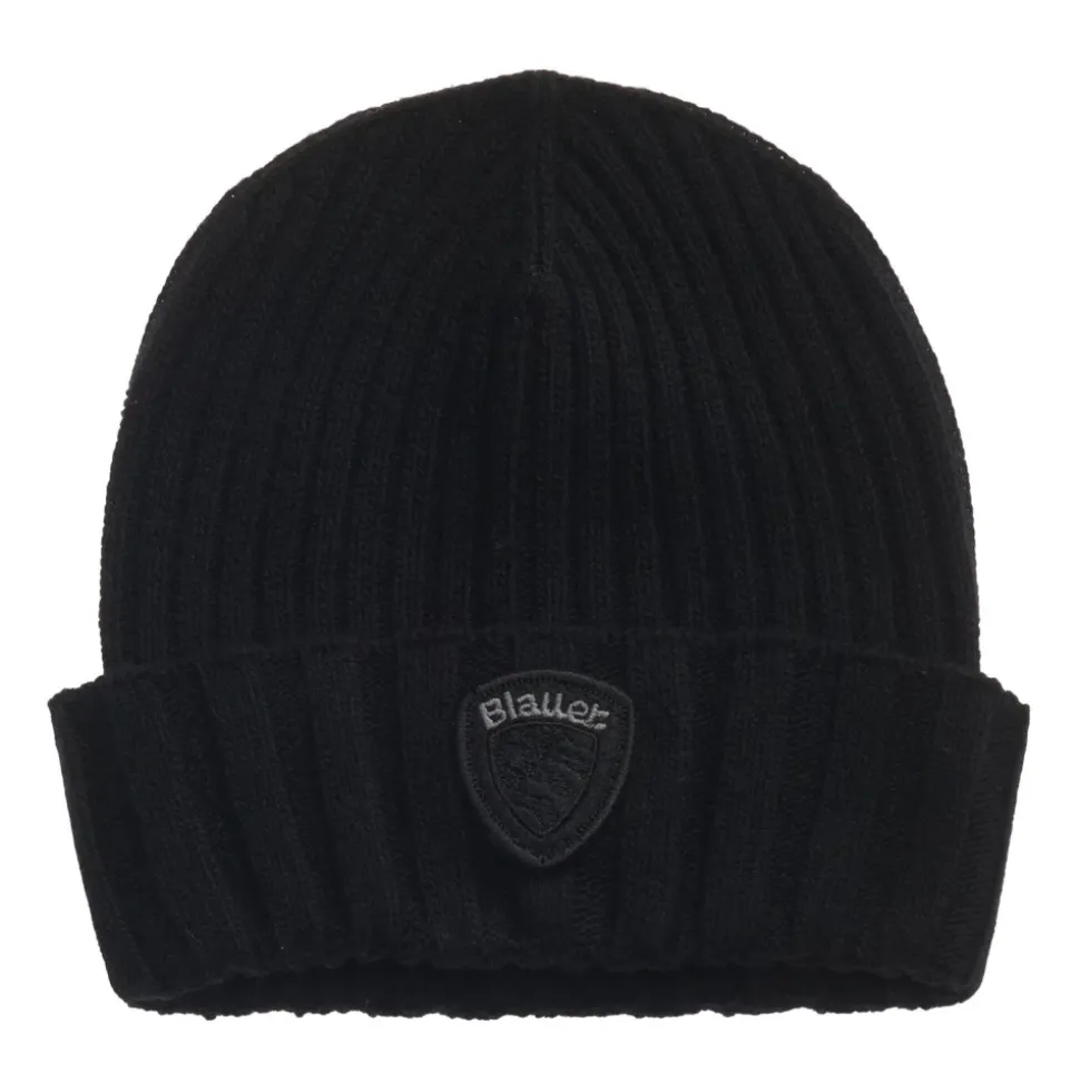 Czapka Beanie z Prążkowanym Mankietem