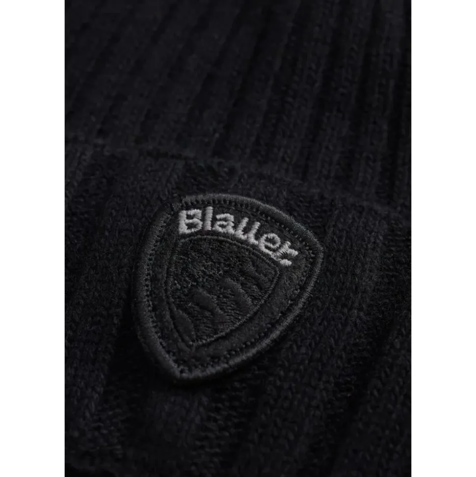 Czapka Beanie z Prążkowanym Mankietem