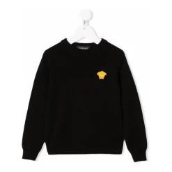 Czarny sweter z modelem 1B000