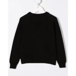 Czarny sweter z modelem 1B000