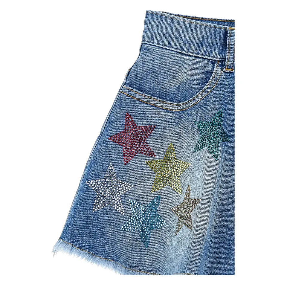 Denim Cotton Shorts