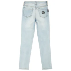 Denimowe Jegginsy Strass