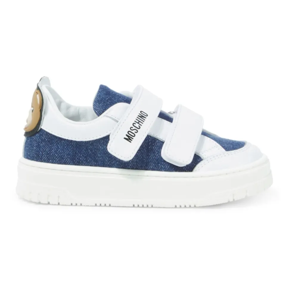 Denimowe Sneakersy z Misiem Teddy