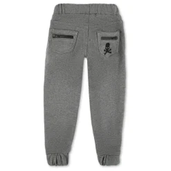 Denimowe Spodnie Joggingowe Czaszka