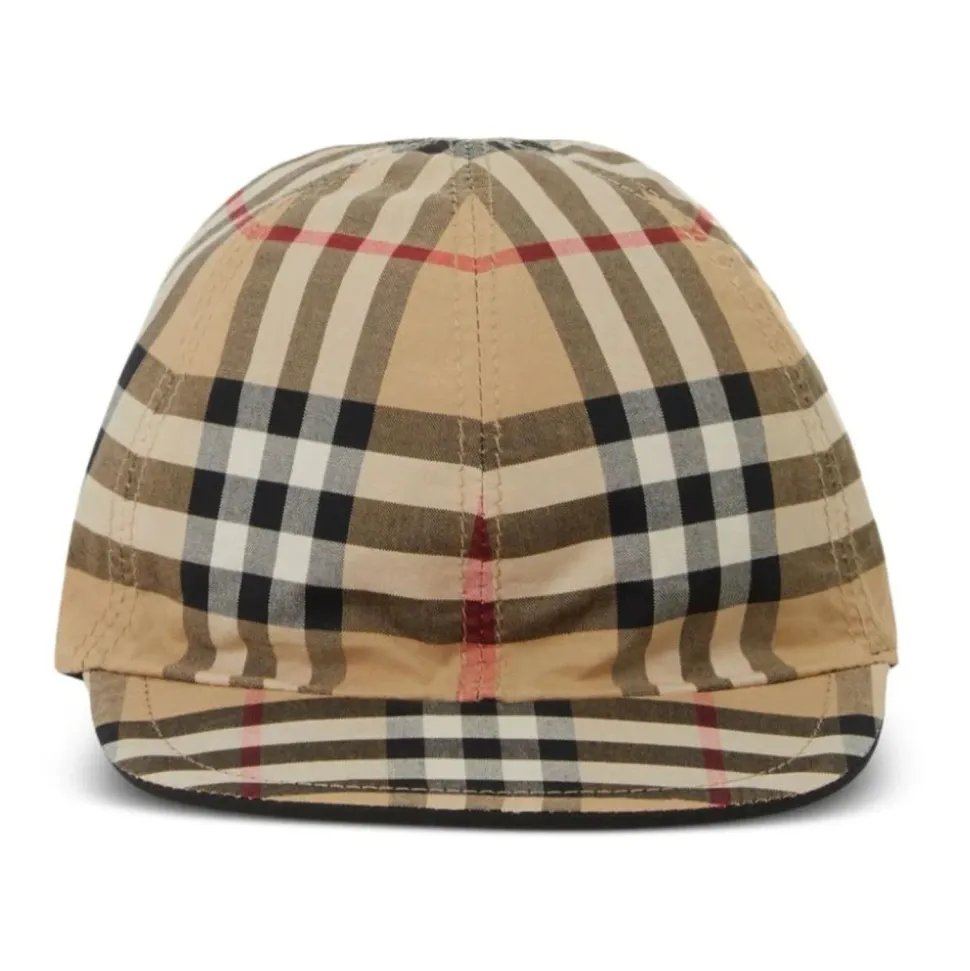 Dwustronna bawełniana czapka Vintage Check