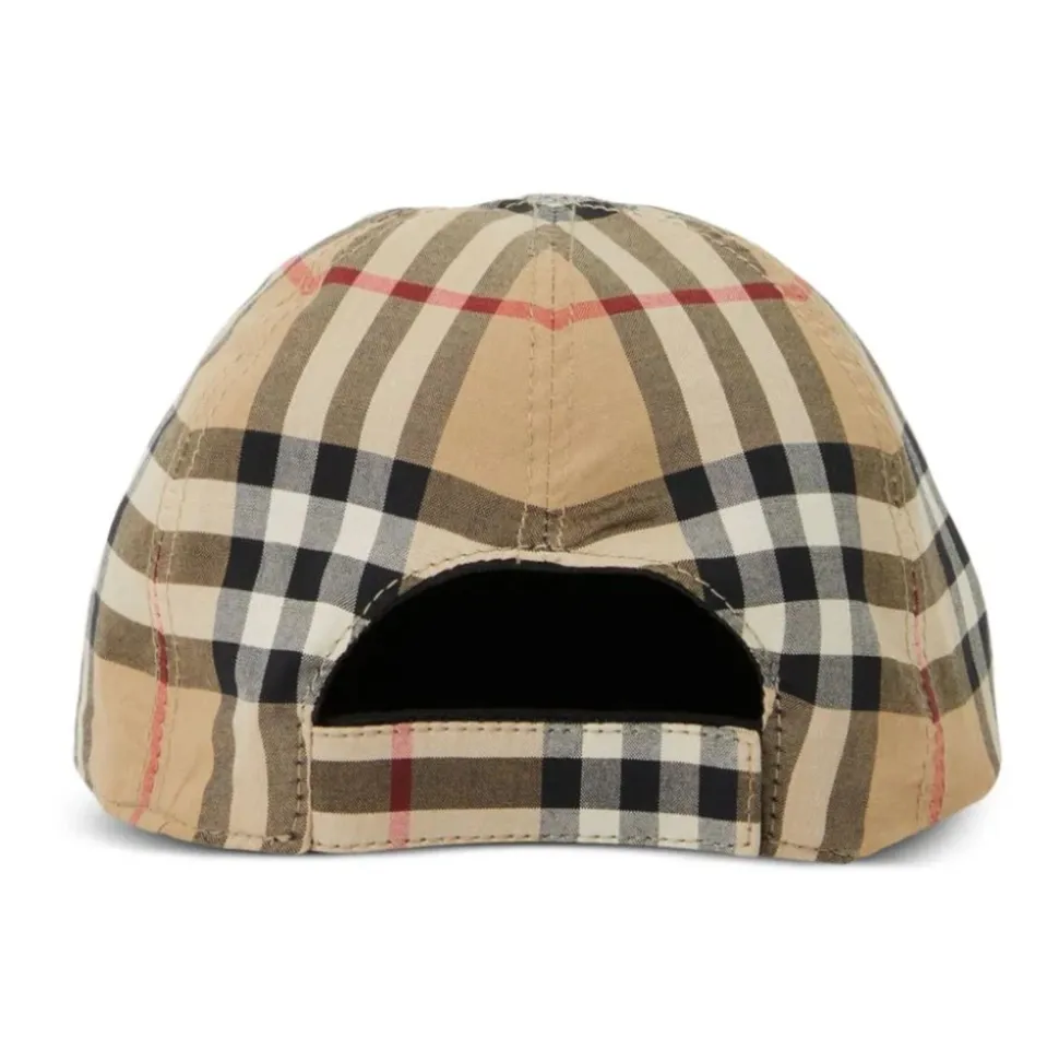 Dwustronna bawełniana czapka Vintage Check
