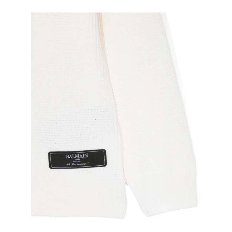 Dzianina w kolorze kości słoniowej